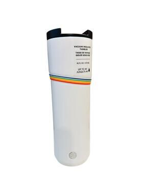 Starbucks White Stainless Tumbler Pride Rainbow Bracelet 2020 16 oz NEW